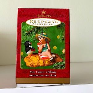 Hallmark Mrs. Claus' Beach Holiday Keepsake Christmas Ornament in box